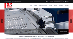 Desktop Screenshot of alfatechnics.net
