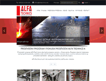 Tablet Screenshot of alfatechnics.net
